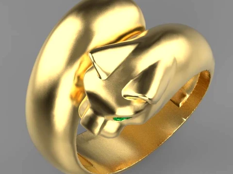 Ring Panther 3D Print Model