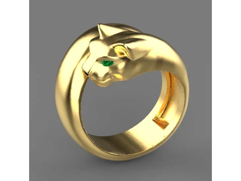 Ring Panther 3D Print Model
