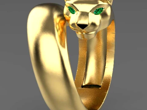 Ring Panther 3D Print Model