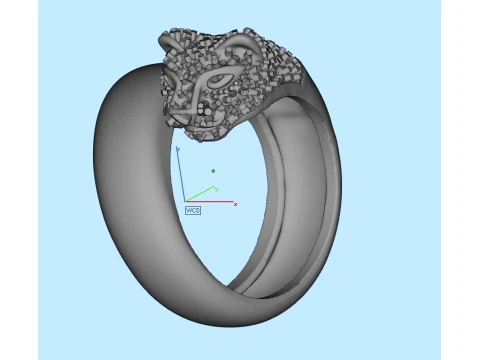 Ring Panther 3D Print Model