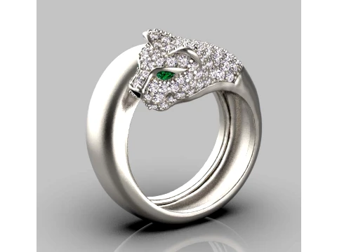Ring Panther 3D Print Model