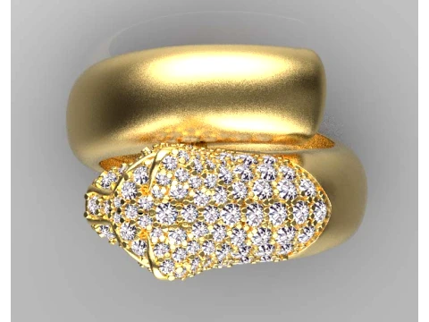 Ring Panther 3D Print Model