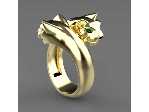 Ring Panther 3D Print Model