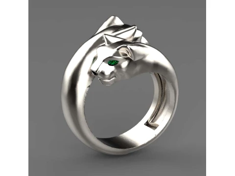 Ring Panther 3D Print Model