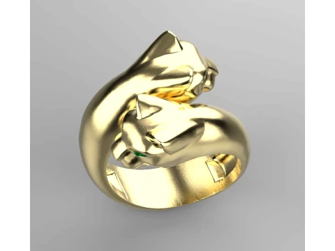 Ring Panther 3D Print Model