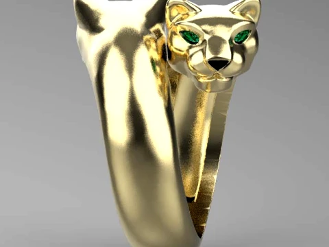 Ring Panther 3D Print Model