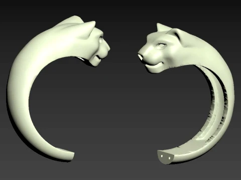 Ring Panther 3D Print Model