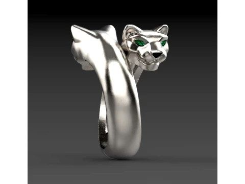 Ring Panther 3D Print Model