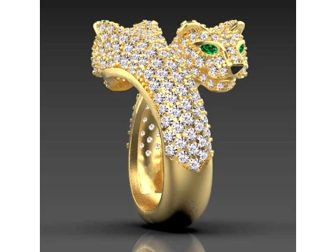 Ring Panther 3D Print Model