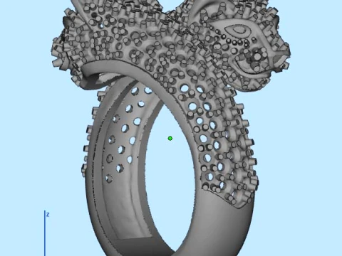 Ring Panther 3D Print Model