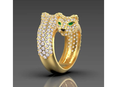 Ring Panther 3D Print Model