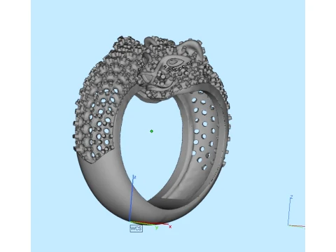 Ring Panther 3D Print Model