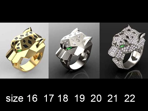 Ring Panther 3D Print Model