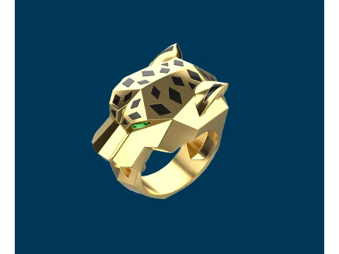 Ring Panther 3D Print Model