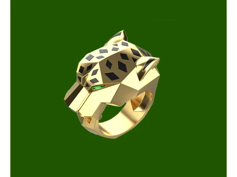 Ring Panther 3D Print Model
