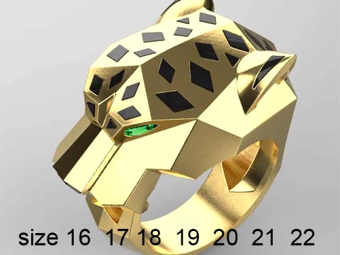 Ring Panther 3D Print Model