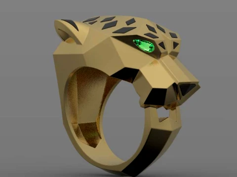 Ring Panther 3D Print Model