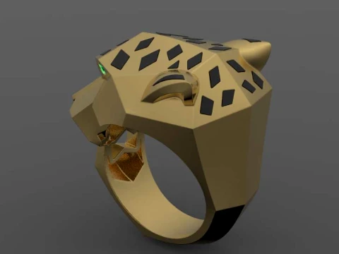 Ring Panther 3D Print Model