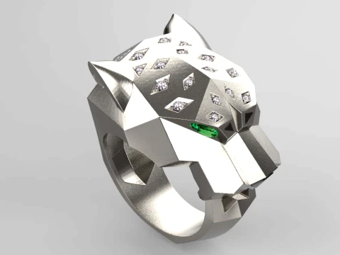 Ring Panther 3D Print Model