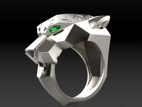 Ring Panther 3D Print Model