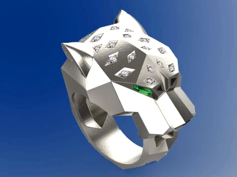 Ring Panther 3D Print Model