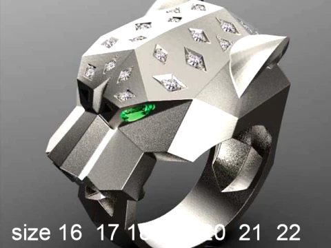 Ring Panther 3D Print Model