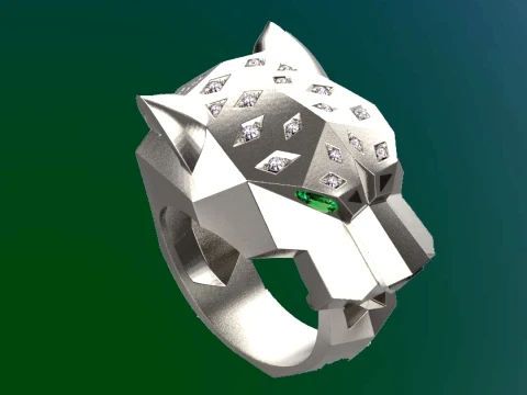 Ring Panther 3D Print Model