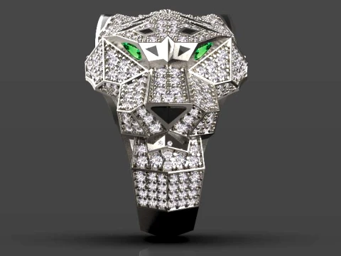 Ring Panther 3D Print Model