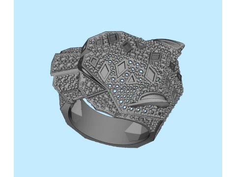 Ring Panther 3D Print Model