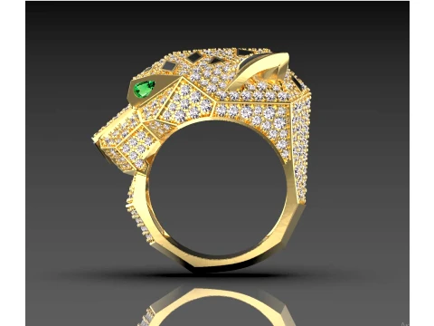 Ring Panther 3D Print Model