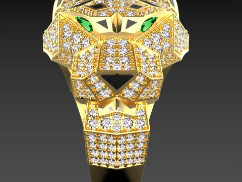 Ring Panther 3D Print Model