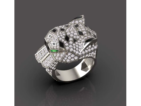 Ring Panther 3D Print Model
