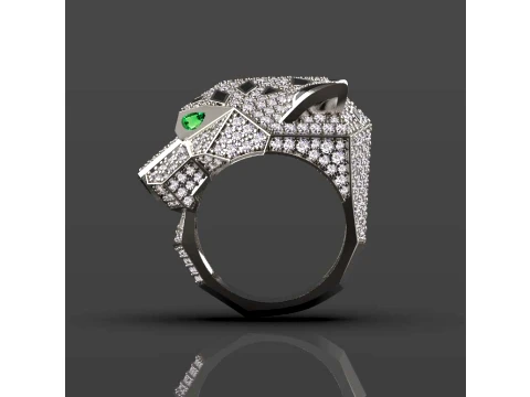 Ring Panther 3D Print Model