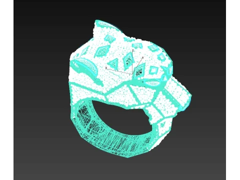 Ring Panther 3D Print Model