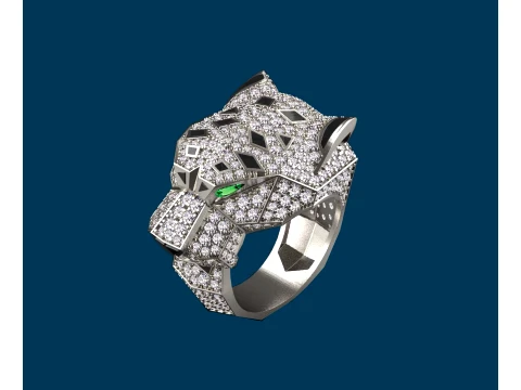 Ring Panther 3D Print Model