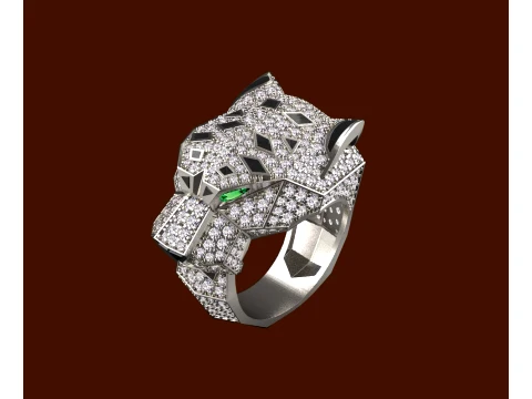 Ring Panther 3D Print Model