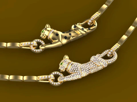Pendant panther 3D Print Model