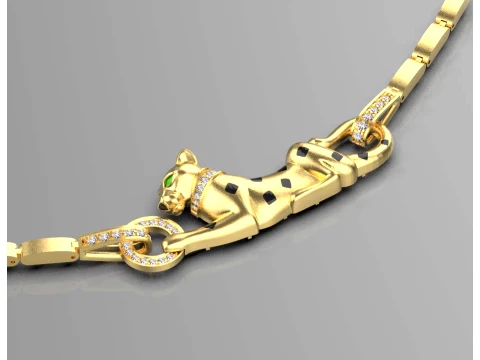 Pendant panther 3D Print Model