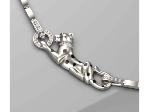 Pendant panther 3D Print Model