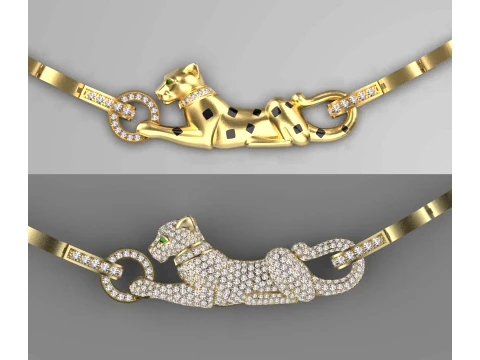 Pendant panther 3D Print Model