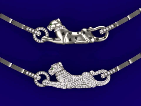 Pendant panther 3D Print Model
