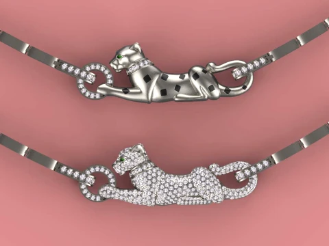 Pendant panther 3D Print Model