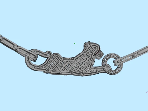 Pendant panther 3D Print Model