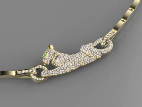 Pendant panther 3D Print Model