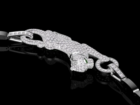 Pendant panther 3D Print Model