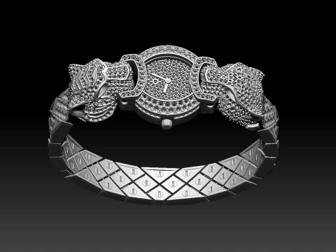 Bracelet panther 3D Print Model