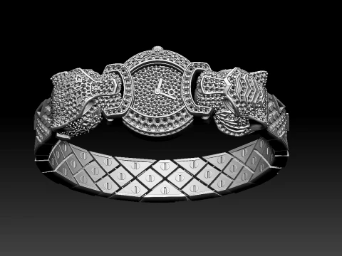 Bracelet panther 3D Print Model