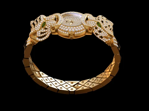 Bracelet panther 3D Print Model