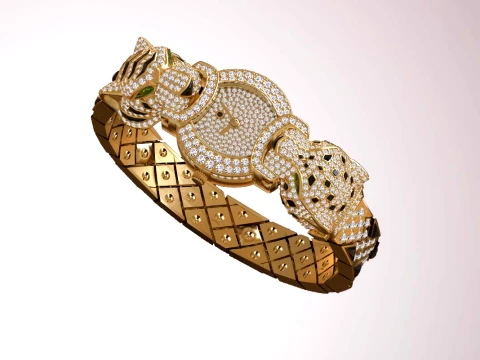Bracelet panther 3D Print Model