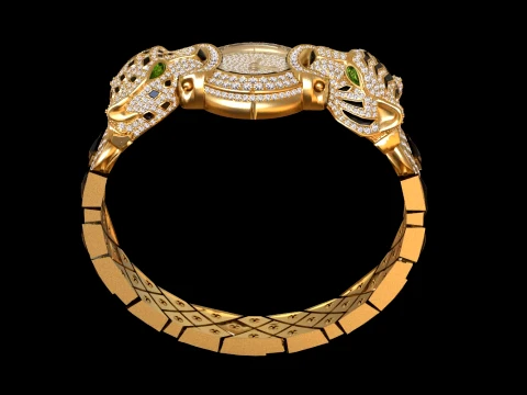 Bracelet panther 3D Print Model